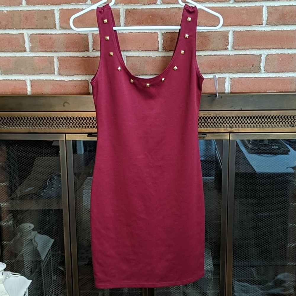NWT Charlotte Russe Merlot BodyCon Dress